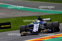Marcus Ericsson (SWE) Sauber C36. 26.08.2017. Formula 1 World Championship, Rd 12, Belgian Grand Prix, Spa Francorchamps, Belgium, Qualifying Day.