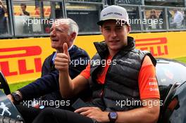 Stoffel Vandoorne (BEL) McLaren on the drivers parade. 27.08.2017. Formula 1 World Championship, Rd 12, Belgian Grand Prix, Spa Francorchamps, Belgium, Race Day.