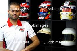 Michael Aumento. 02.05.2017. Bell Racing  Factory Tour. Sakhir, Bahrain.