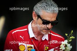 Maurizio Arrivabene (ITA) Ferrari Team Principal.  14.04.2017. Formula 1 World Championship, Rd 3, Bahrain Grand Prix, Sakhir, Bahrain, Practice Day