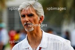 Damon Hill (GBR) Sky Sports Presenter. 14.04.2017. Formula 1 World Championship, Rd 3, Bahrain Grand Prix, Sakhir, Bahrain, Practice Day