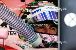 Sergio Perez (MEX) Sahara Force India F1 VJM10. 14.04.2017. Formula 1 World Championship, Rd 3, Bahrain Grand Prix, Sakhir, Bahrain, Practice Day