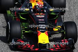 Max Verstappen (NLD) Red Bull Racing RB13 with flow-vis paint. 14.04.2017. Formula 1 World Championship, Rd 3, Bahrain Grand Prix, Sakhir, Bahrain, Practice Day