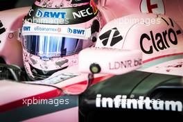 Sergio Perez (MEX) Sahara Force India F1 VJM10. 14.04.2017. Formula 1 World Championship, Rd 3, Bahrain Grand Prix, Sakhir, Bahrain, Practice Day