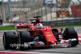Sebastian Vettel (GER) Ferrari SF70H. 14.04.2017. Formula 1 World Championship, Rd 3, Bahrain Grand Prix, Sakhir, Bahrain, Practice Day