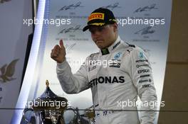 3rd place fo Valtteri Bottas (FIN) Mercedes AMG F1 W08. 16.04.2017. Formula 1 World Championship, Rd 3, Bahrain Grand Prix, Sakhir, Bahrain, Race Day.