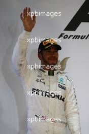 2nd place Lewis Hamilton (GBR) Mercedes AMG F1 W08. 16.04.2017. Formula 1 World Championship, Rd 3, Bahrain Grand Prix, Sakhir, Bahrain, Race Day.