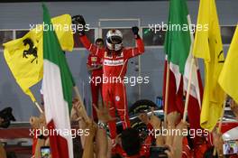 1st place for Sebastian Vettel (GER) Ferrari SF70H. 16.04.2017. Formula 1 World Championship, Rd 3, Bahrain Grand Prix, Sakhir, Bahrain, Race Day.