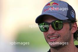 Carlos Sainz Jr (ESP) Scuderia Toro Rosso  13.04.2017. Formula 1 World Championship, Rd 3, Bahrain Grand Prix, Sakhir, Bahrain, Preparation Day.