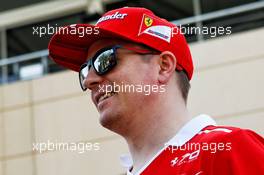 Kimi Raikkonen (FIN) Ferrari. 13.04.2017. Formula 1 World Championship, Rd 3, Bahrain Grand Prix, Sakhir, Bahrain, Preparation Day.