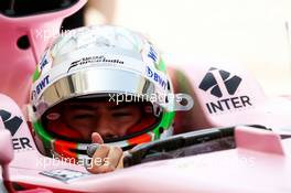 Alfonso Celis Jr (MEX) Sahara Force India F1 VJM10 Development Driver. 18.04.2017. Formula 1 Testing. Sakhir, Bahrain. Tuesday.