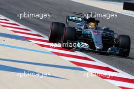 Lewis Hamilton (GBR) Mercedes AMG F1 W08. 18.04.2017. Formula 1 Testing. Sakhir, Bahrain. Tuesday.