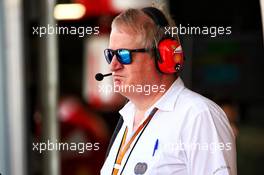 Jo Bauer (GER) FIA Delegate. 18.04.2017. Formula 1 Testing. Sakhir, Bahrain. Tuesday.