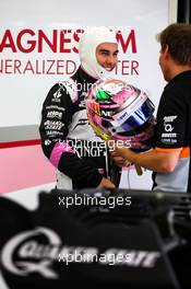 Sergio Perez (MEX) Sahara Force India F1. 19.04.2017. Formula 1 Testing. Sakhir, Bahrain. Wednesday.