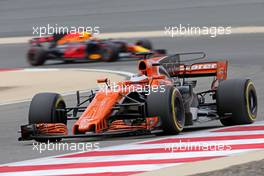 Stoffel Vandoorne (BEL) McLaren F1  19.04.2017. Formula 1 Testing. Sakhir, Bahrain. Wednesday.