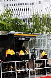 Renault Sport F1 Team pit gantry. 09.06.2017. Formula 1 World Championship, Rd 7, Canadian Grand Prix, Montreal, Canada, Practice Day.