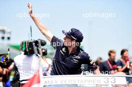 Max Verstappen (NLD) Red Bull Racing on the drivers parade. 11.06.2017. Formula 1 World Championship, Rd 7, Canadian Grand Prix, Montreal, Canada, Race Day.