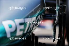 Mercedes AMG F1 W08 sidepod detail. 08.06.2017. Formula 1 World Championship, Rd 7, Canadian Grand Prix, Montreal, Canada, Preparation Day.