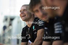 Valtteri Bottas (FIN) Mercedes AMG F1 with the team in the pits. 08.06.2017. Formula 1 World Championship, Rd 7, Canadian Grand Prix, Montreal, Canada, Preparation Day.
