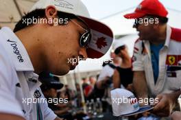 Lance Stroll (CDN) Williams signs autographs for the fans. 08.06.2017. Formula 1 World Championship, Rd 7, Canadian Grand Prix, Montreal, Canada, Preparation Day.