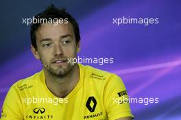 Jolyon Palmer (GBR) Renault Sport F1 Team in the FIA Press Conference. 08.06.2017. Formula 1 World Championship, Rd 7, Canadian Grand Prix, Montreal, Canada, Preparation Day.