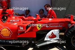 Ferrari SF70H sidepod detail. 08.06.2017. Formula 1 World Championship, Rd 7, Canadian Grand Prix, Montreal, Canada, Preparation Day.