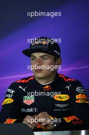 Max Verstappen (NLD) Red Bull Racing in the FIA Press Conference. 09.04.2017. Formula 1 World Championship, Rd 2, Chinese Grand Prix, Shanghai, China, Race Day.