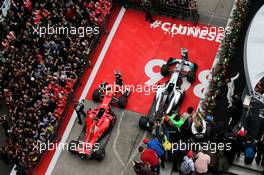 Race winner Lewis Hamilton (GBR) Mercedes AMG F1 celebrates on the podium. 09.04.2017. Formula 1 World Championship, Rd 2, Chinese Grand Prix, Shanghai, China, Race Day.