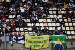 Fans in the grandstand and banners for Felipe Massa (BRA) Williams. 08.04.2017. Formula 1 World Championship, Rd 2, Chinese Grand Prix, Shanghai, China, Qualifying Day.