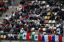 Fans in the grandstand. 08.04.2017. Formula 1 World Championship, Rd 2, Chinese Grand Prix, Shanghai, China, Qualifying Day.