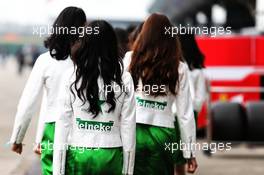 Grid girls. 09.04.2017. Formula 1 World Championship, Rd 2, Chinese Grand Prix, Shanghai, China, Race Day.
