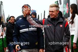 Kevin Magnussen (DEN) Haas F1 Team on the drivers parade. 09.04.2017. Formula 1 World Championship, Rd 2, Chinese Grand Prix, Shanghai, China, Race Day.