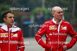 Jock Clear (GBR) Ferrari Engineering Director (Right). 06.04.2017. Formula 1 World Championship, Rd 2, Chinese Grand Prix, Shanghai, China, Preparation Day.