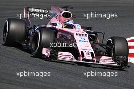 Sergio Perez (MEX) Sahara Force India F1   12.05.2017. Formula 1 World Championship, Rd 5, Spanish Grand Prix, Barcelona, Spain, Practice Day.