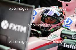 Sergio Perez (MEX) Sahara Force India F1 VJM10. 12.05.2017. Formula 1 World Championship, Rd 5, Spanish Grand Prix, Barcelona, Spain, Practice Day.
