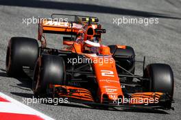 Stoffel Vandoorne (BEL) McLaren MCL32. 12.05.2017. Formula 1 World Championship, Rd 5, Spanish Grand Prix, Barcelona, Spain, Practice Day.