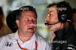 Zak Brown (USA) McLaren Executive Director (Left). 12.05.2017. Formula 1 World Championship, Rd 5, Spanish Grand Prix, Barcelona, Spain, Practice Day.
