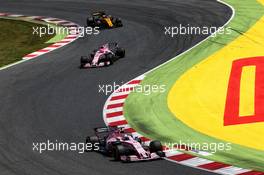 Sergio Perez (MEX) Sahara Force India F1 VJM10. 14.05.2017. Formula 1 World Championship, Rd 5, Spanish Grand Prix, Barcelona, Spain, Race Day.