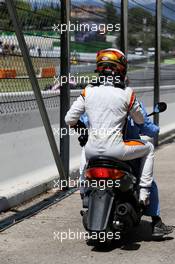 Race retiree Stoffel Vandoorne (BEL) McLaren. 14.05.2017. Formula 1 World Championship, Rd 5, Spanish Grand Prix, Barcelona, Spain, Race Day.