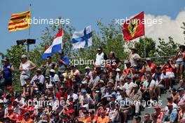 Fans in the grandstand. 14.05.2017. Formula 1 World Championship, Rd 5, Spanish Grand Prix, Barcelona, Spain, Race Day.