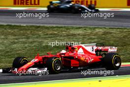 Sebastian Vettel (GER) Ferrari SF70H. 14.05.2017. Formula 1 World Championship, Rd 5, Spanish Grand Prix, Barcelona, Spain, Race Day.