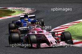 Esteban Ocon (FRA) Sahara Force India F1 VJM10. 14.05.2017. Formula 1 World Championship, Rd 5, Spanish Grand Prix, Barcelona, Spain, Race Day.