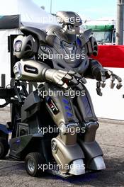 A robot in the paddock. 13.05.2017. Formula 1 World Championship, Rd 5, Spanish Grand Prix, Barcelona, Spain, Qualifying Day.