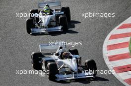 Patrick Friesacher (AUT) and Zsolt Baumgartner (HUN) in Two-Seater F1 Experiences Racing Cars. 13.05.2017. Formula 1 World Championship, Rd 5, Spanish Grand Prix, Barcelona, Spain, Qualifying Day.