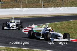 Patrick Friesacher (AUT) and Zsolt Baumgartner (HUN) in Two-Seater F1 Experiences Racing Cars. 13.05.2017. Formula 1 World Championship, Rd 5, Spanish Grand Prix, Barcelona, Spain, Qualifying Day.