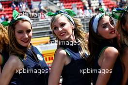 Grid girls. 13.05.2017. Formula 1 World Championship, Rd 5, Spanish Grand Prix, Barcelona, Spain, Qualifying Day.