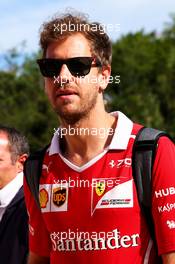 Sebastian Vettel (GER) Ferrari. 13.05.2017. Formula 1 World Championship, Rd 5, Spanish Grand Prix, Barcelona, Spain, Qualifying Day.