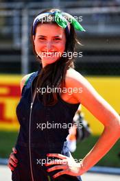 Grid girl. 14.05.2017. Formula 1 World Championship, Rd 5, Spanish Grand Prix, Barcelona, Spain, Race Day.