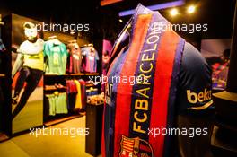 Scenic Barcelona - Barcelona FC football shirt. 11.05.2017. Formula 1 World Championship, Rd 5, Spanish Grand Prix, Barcelona, Spain, Preparation Day.