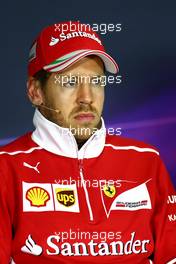 Sebastian Vettel (GER) Scuderia Ferrari  11.05.2017. Formula 1 World Championship, Rd 5, Spanish Grand Prix, Barcelona, Spain, Preparation Day.
